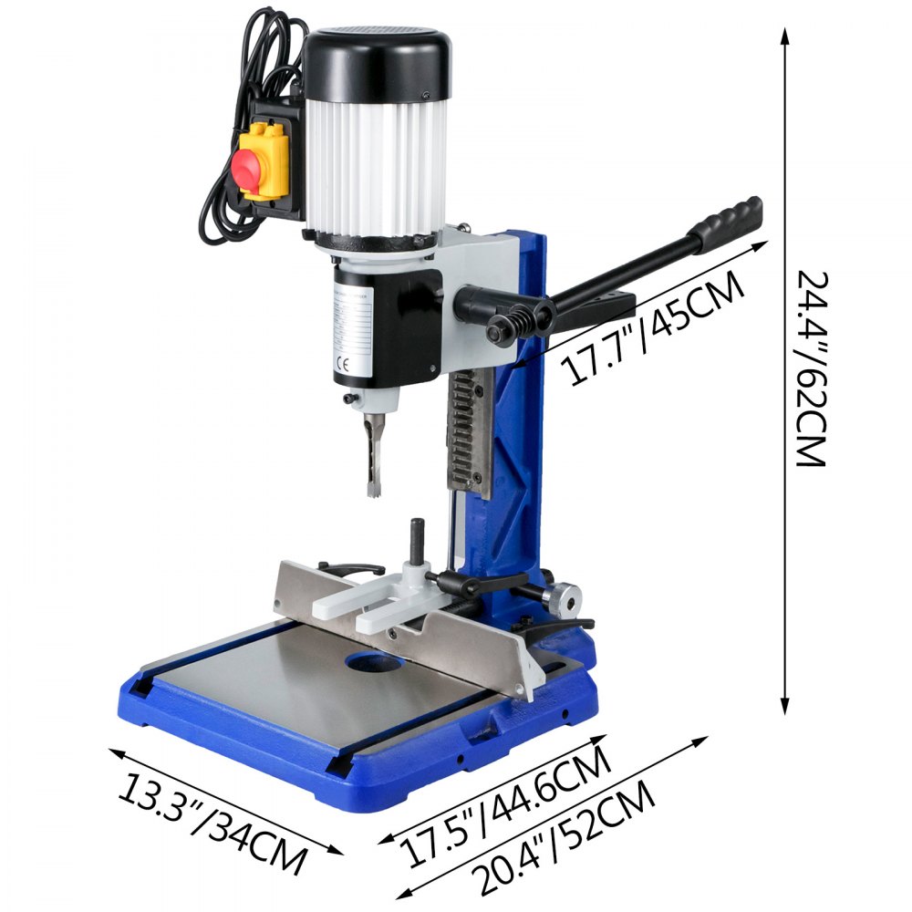 Benchtop Mortise Machine Powermatic Mortiser With Cast-iron Base For Woodworking