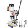 VEVOR Bench Morticer 1/2 HP 1400RPM Benchtop Drill Presses 60 Pounds Weigh Benchtop Mortising Machine 13mm Chuck Capacity for Internal Grinding Metal Drilling Cutting Wooden Mortises
