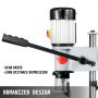 VEVOR Bench Morticer 1/2 HP 1400RPM Benchtop Drill Presses 60 Pounds Weigh Benchtop Mortising Machine 13mm Chuck Capacity for Internal Grinding Metal Drilling Cutting Wooden Mortises