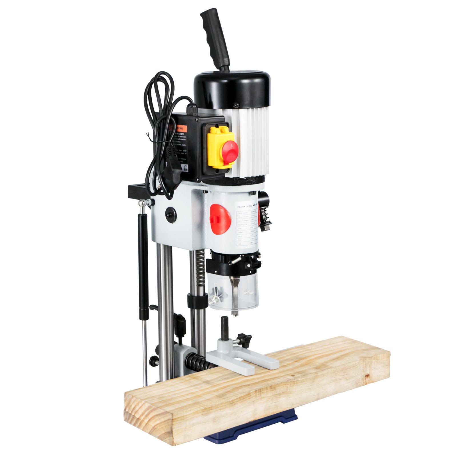 VEVOR Bench Morticer 1/2 HP 1400RPM Benchtop Drill Presses 60 Pounds Weigh Benchtop Mortising Machine 13mm Chuck Capacity for Internal Grinding Metal Drilling Cutting Wooden Mortises