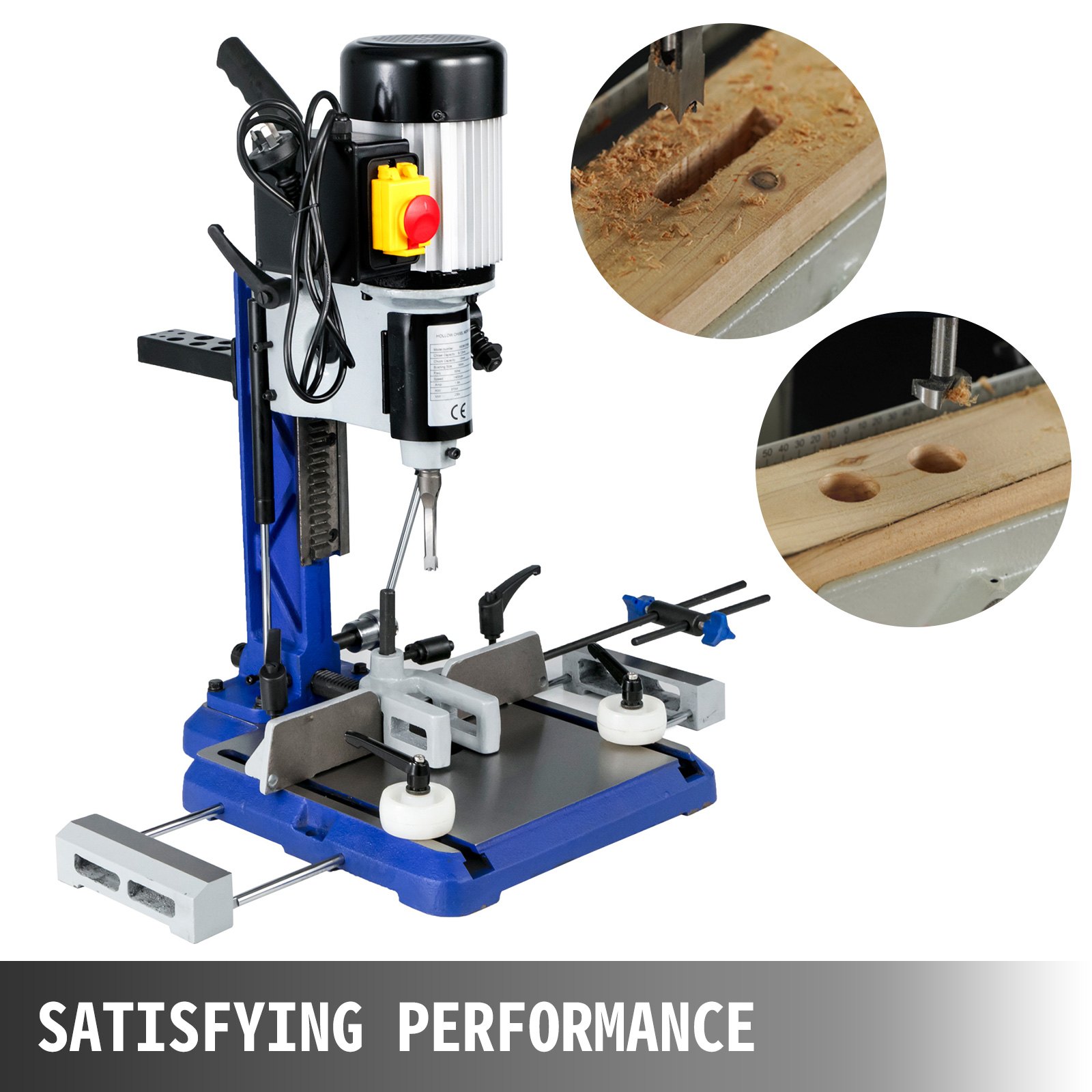 Chisel Mortising Machine 240V 1/2HP Heavy Duty Drill Bit Set 2 Extenstions