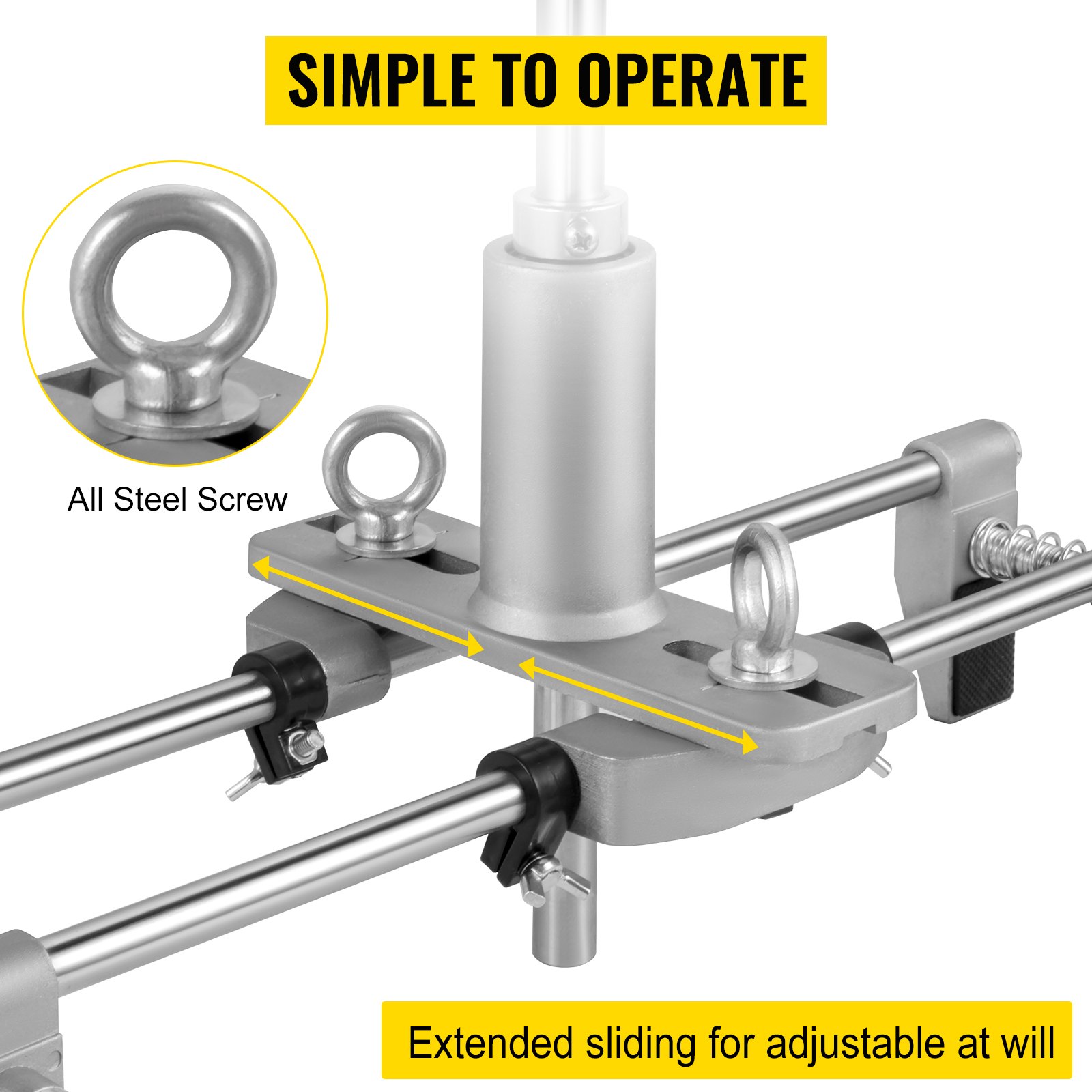 VEVOR 5 Minute Morticer JIG1 Door Lock Mortiser Kit Lock Fitting Jig Door Lock Mortiser Kit with 3 Cutters 18 22 25mm