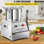 VEVOR 110V Commercial Food Processor 7L Capacity 750W Electric Food Cutter Mixer 1400RPM Stainless Steel Processor Perfect for Vegetables Fruits Grains Peanut Ginger Garlic
