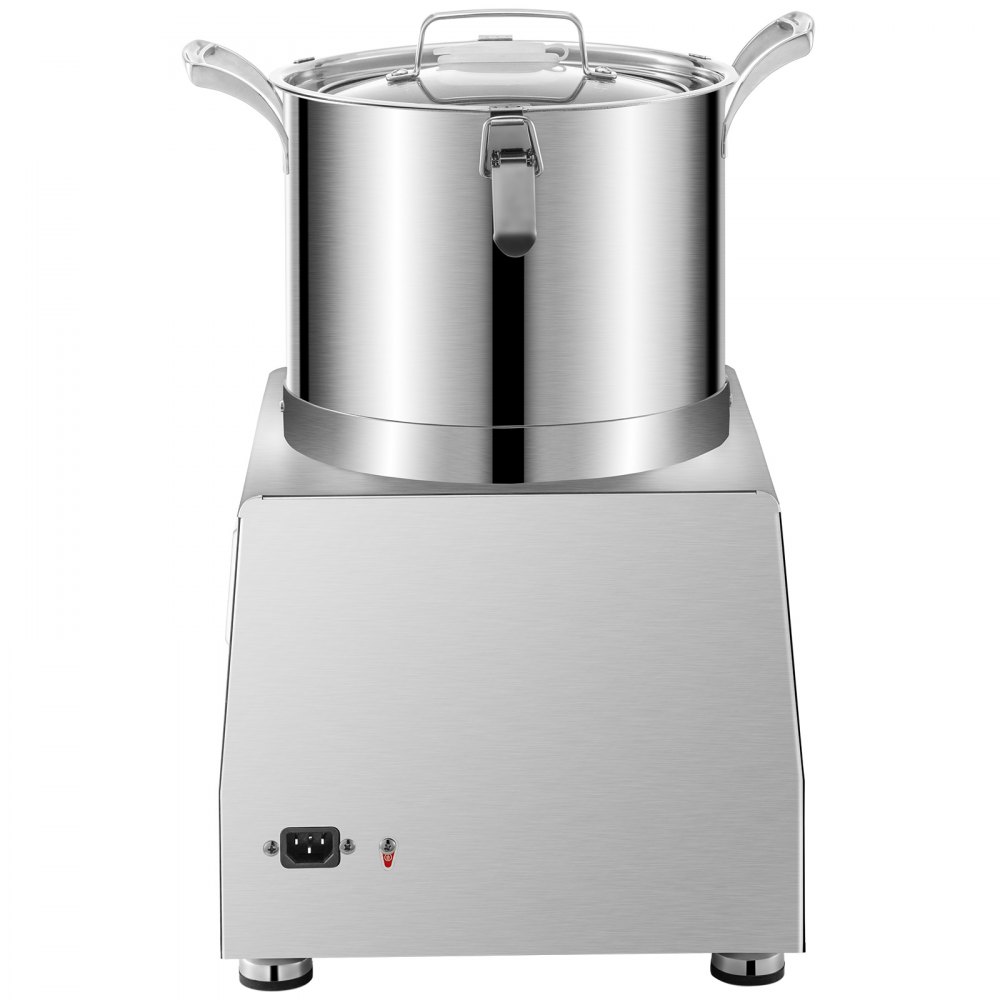 VEVOR 110V Commercial Food Processor 10L Capacity 1100W Electric Food Cutter 1400RPM Stainless Steel Food Processor Perfect for Vegetable Fruits Grains Peanut Ginger Garlic