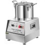 VEVOR 110V Commercial Food Processor 10L Capacity 1100W Electric Food Cutter 1400RPM Stainless Steel Food Processor Perfect for Vegetable Fruits Grains Peanut Ginger Garlic