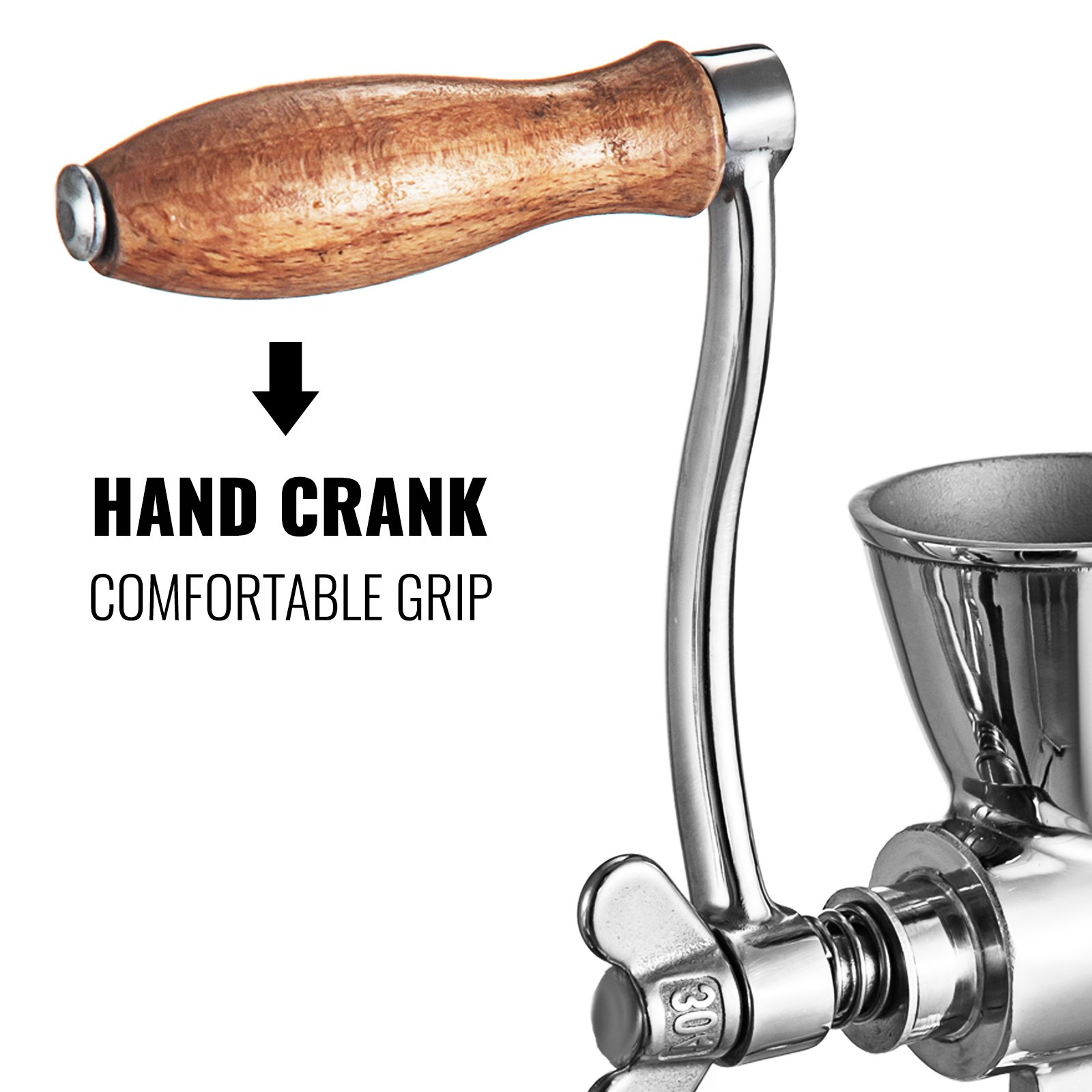 Manual Grain Grinder Manual Grain Mill Stainless Steel Manual Coffee Grinder