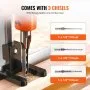 VEVOR Benchtop Mortise Machine, 370W, 1725 RPM Woodworking Mortising Machine, with 1/4-Inch 3/8-Inch 1/2-Inch Chisels Wooden Workbench, for Making Round Holes Square Holes Or Special Square Holes