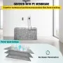 VEVOR Tile Shower Seat, 38.2" x 11.4" x 20" Ready To Tile Shower Seat, Factory Waterproof & 100% Leak Proof Tileable Shower Corner Seat, 440 lbs Load-bearing Rectangular Board Shower Bench
