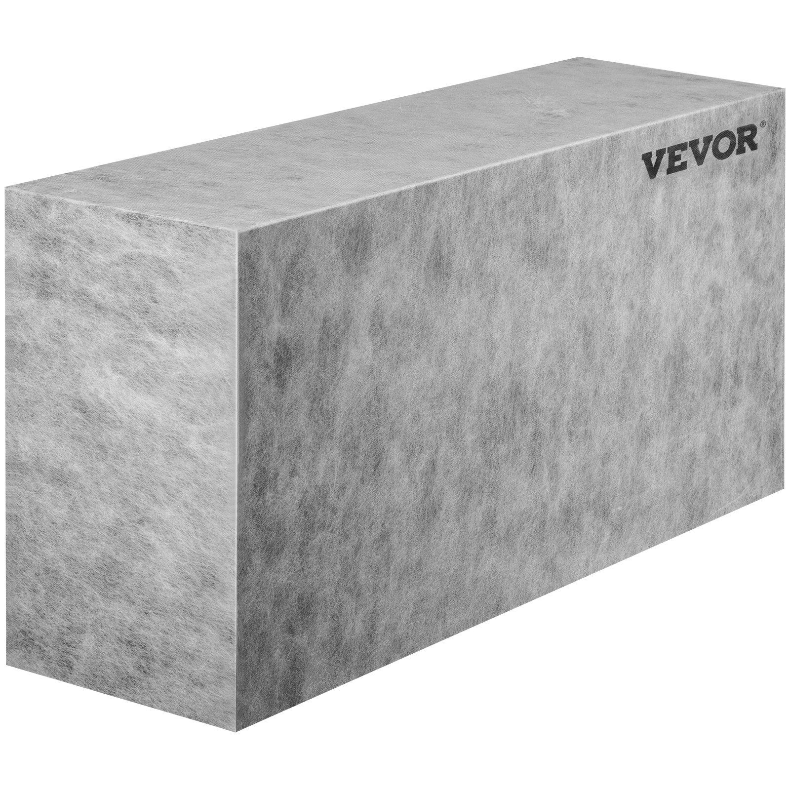 VEVOR tile shower seat in gray, rectangular, with textured surface and VEVOR logo.