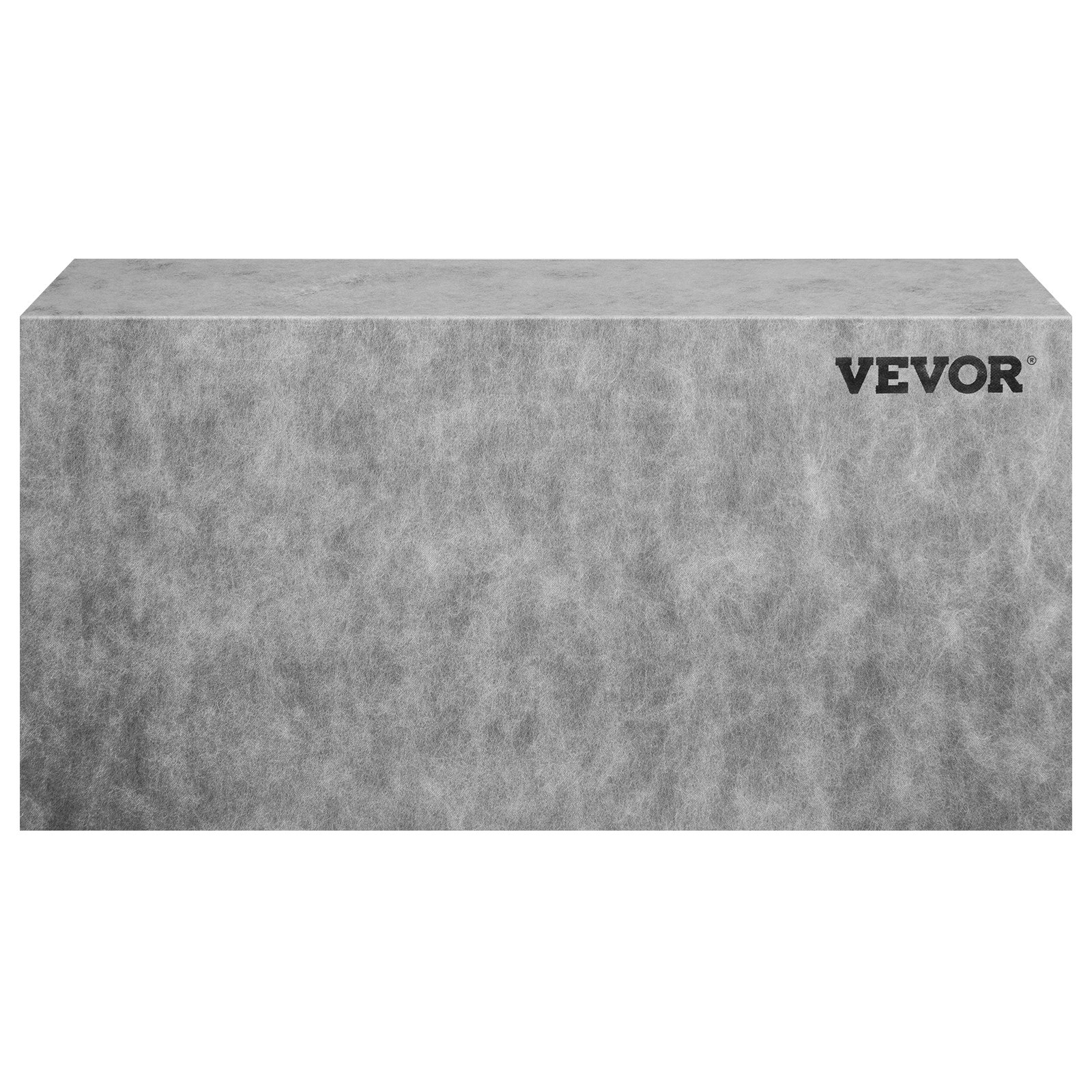 gray rectangular VEVOR tile shower seat with a textured surface and VEVOR logo on the top right corner.