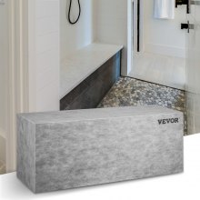 VEVOR Tile Shower Seat, 47.2" x 16" x 20" Ready to Tile Shower Seat, Factory Waterproof & 100% Leak Proof Tileable Shower Corner Seat, 440lbs Load-Bearing Rectangular Board Shower Bench, Grey