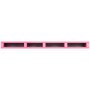 VEVOR shower curb in pink with four compartments, designed for bathroom organization.