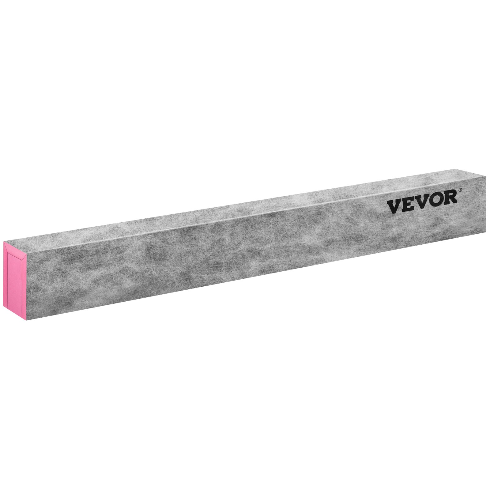 rectangular VEVOR shower curb with gray textured surface and pink ends.