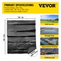 VEVOR LLDPE Pond Liner 3x4.6 m Fish Liner 20 Mil LLDPE for Fish Pond Fountain