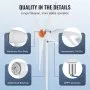 VEVOR 500W Wind Turbine Generator, 12V Wind Turbine Kit, 5-Blade Wind Power Generator with MPPT Controller, Adjustable Windward Direction & 2.5m/s Start Wind Speed, Suitable for Home, Farm, RVs, Boats