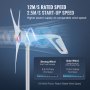 VEVOR 500W vindturbingenerator 24V 3-blads vindturbinsats och MPPT-styrenhet