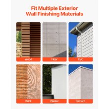 VEVOR House Wrap, 4.5 x 150 ft, 0.13 mm Thick Vapor Barrier, Heavy Duty Plastic Sheeting for Tear-resistant, Drop Cloth Vapor Barrier Covering for Residential & Commercial Construction, White