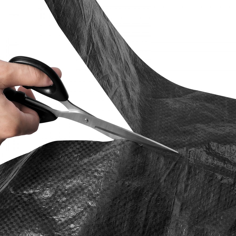 VEVOR House Wrap, 1220 x 76200 mm, 0.17 mm Thick Vapor Barrier, Heavy Duty Plastic Sheeting for Tear-resistant, Drop Cloth Vapor Barrier Covering for Residential & Commercial Construction, Black