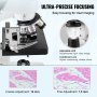 VEVOR binokulární složený mikroskop 40X-2500X dvouvrstvý mechanický stolek