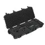 VEVOR Hard Rifle Case, Lockable Rifle Case with Pre-cut Foams, 108.9 cm Gun Storage with Wheels, IP67 Waterproof & Dustproof Movable Large Pistol Storage for Rifles, Shotguns, Airsoft Guns, Black