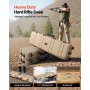 VEVOR Hard Rifle Case, Lockable Rifle Case with Pre-cut Foams, 1270 mm Movable Gun Storage with Wheels, IP67 Waterproof & Dustproof Pistol Storage for Rifle, Shotgun, Airsoft Gun, Khaki