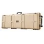 VEVOR Hard Rifle Case, Lockable Rifle Case with Pre-cut Foams, 1320 mm Gun Storage with Wheels, Heavy Duty IP67 Waterproof & Dustproof Pistol Storage Cases for Rifles, Shotguns, Airsoft Guns, Khaki