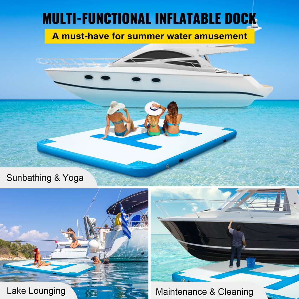 Water Inflatable Fishing Platform Floating Platform, Portable Inflatable  Floating Island Pad Lake Floating Pad, Water Platform Dock () : :  Sport & outdoor