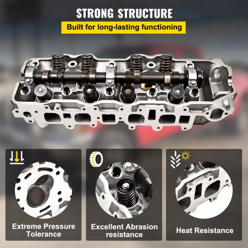 VEVOR Complete Cylinder Head for 85-95 22R 22RE 22RE 2.4L SOHC Pickup 4Runner Speed