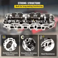 VEVOR Complete Cylinder Head for 85-95 22R 22RE 22RE 2.4L SOHC Pickup 4Runner Speed
