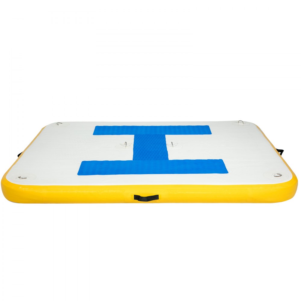 Inflatable Dock Platform, Inflatable Floating Dock 8x5 ft with Electric Air Pump