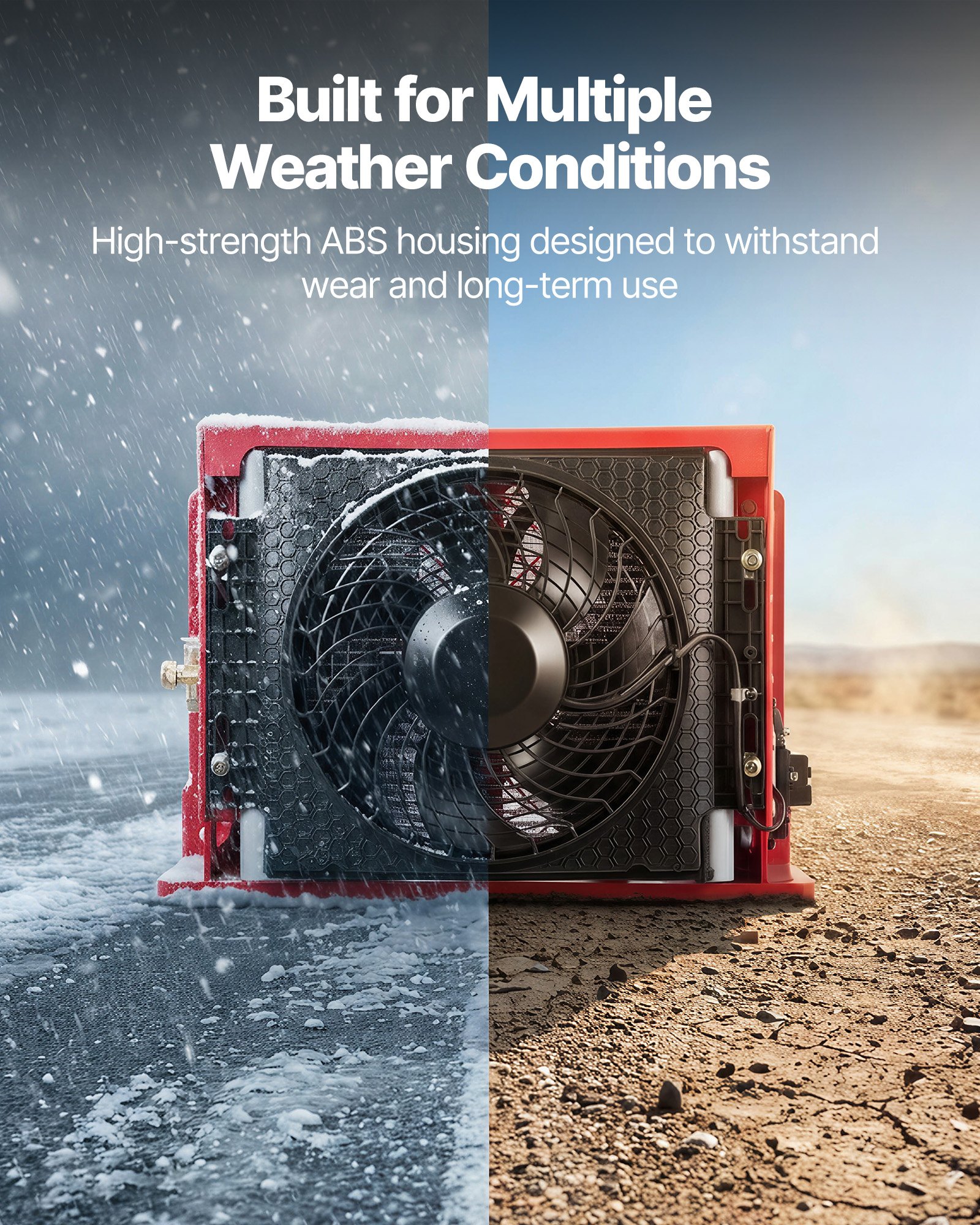 VEVOR Truck Air Conditioner, 12V 10000 BTU Mini Split AC Unit, 400 m³/h Airflow Cab Air Conditioner, Quiet A/C Unit Fast Cooling for Semi Truck, Camper, Construction Vehicle, Crane, Tractor, Excavator