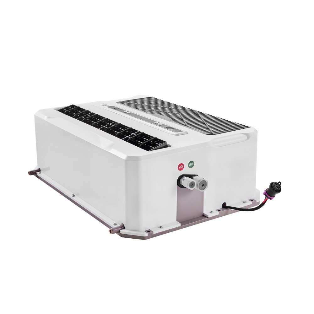 VEVOR Truck Air Conditioner, 12V 10000 BTU Mini Split AC Unit, 400 m³/h Airflow Cab Air Conditioner, Fast Cooling Low Noise for Semi Truck, Camper, Construction Vehicle, Crane, Tractor, Excavator
