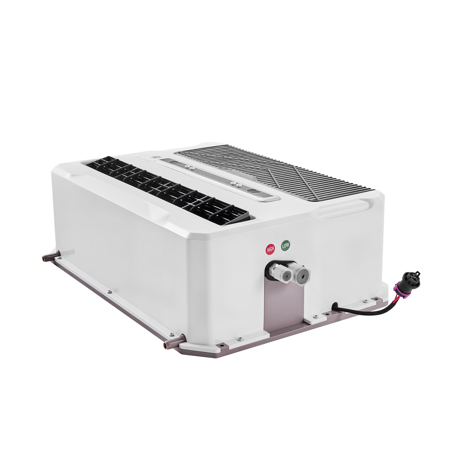 VEVOR Truck Air Conditioner, 12V 10000 BTU Mini Split AC Unit, 400 m³/h Airflow Cab Air Conditioner, Fast Cooling Low Noise for Semi Truck, Camper, Construction Vehicle, Crane, Tractor, Excavator