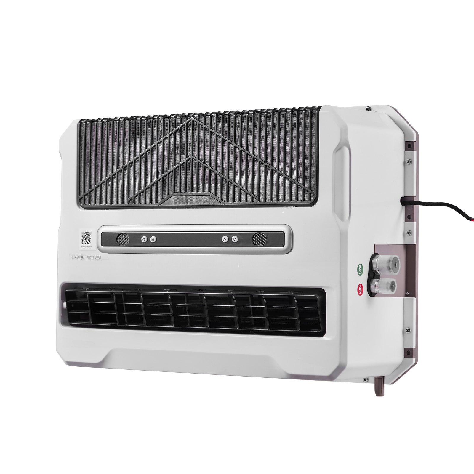 VEVOR Truck Air Conditioner, 12V 10000 BTU Mini Split AC Unit, 400 m³/h Airflow Cab Air Conditioner, Fast Cooling Low Noise for Semi Truck, Camper, Construction Vehicle, Crane, Tractor, Excavator