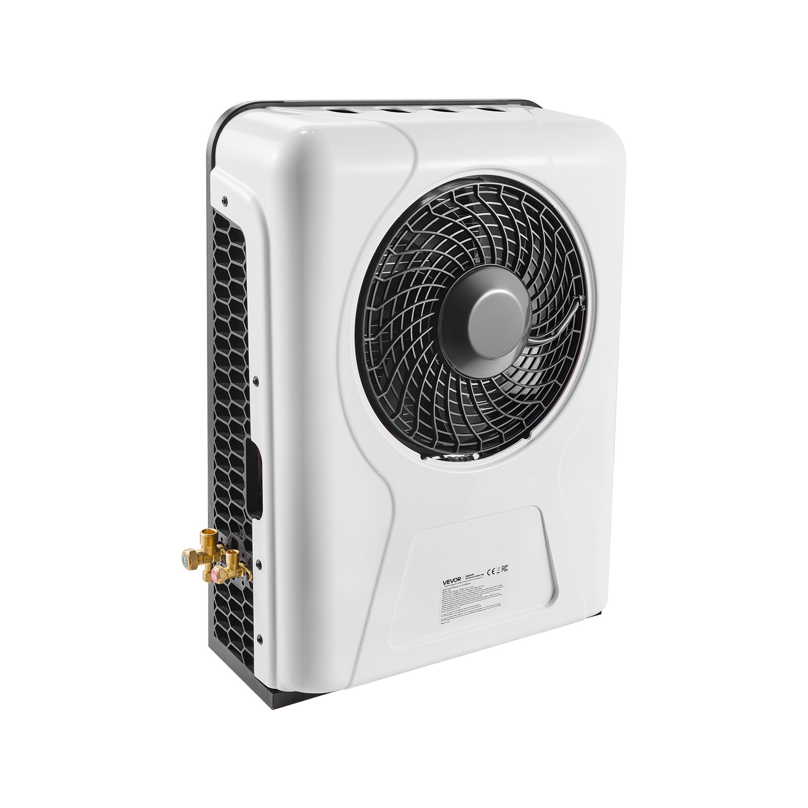 VEVOR Truck Air Conditioner, 12V 10000 BTU Mini Split AC Unit, 400 m³/h Airflow Cab Air Conditioner, Fast Cooling Low Noise for Semi Truck, Camper, Construction Vehicle, Crane, Tractor, Excavator