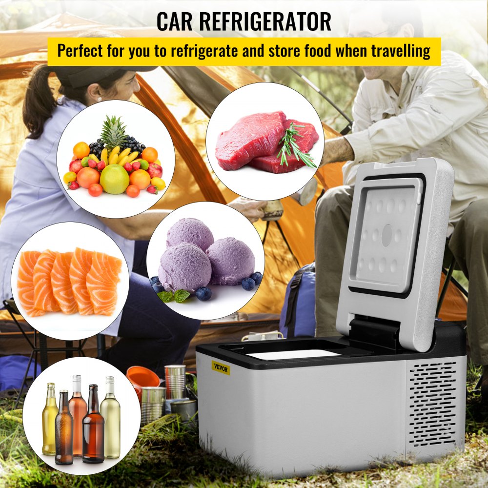 VEVOR Congélateur refroidisseur de réfrigérateur de voiture portable à  compresseur 45L