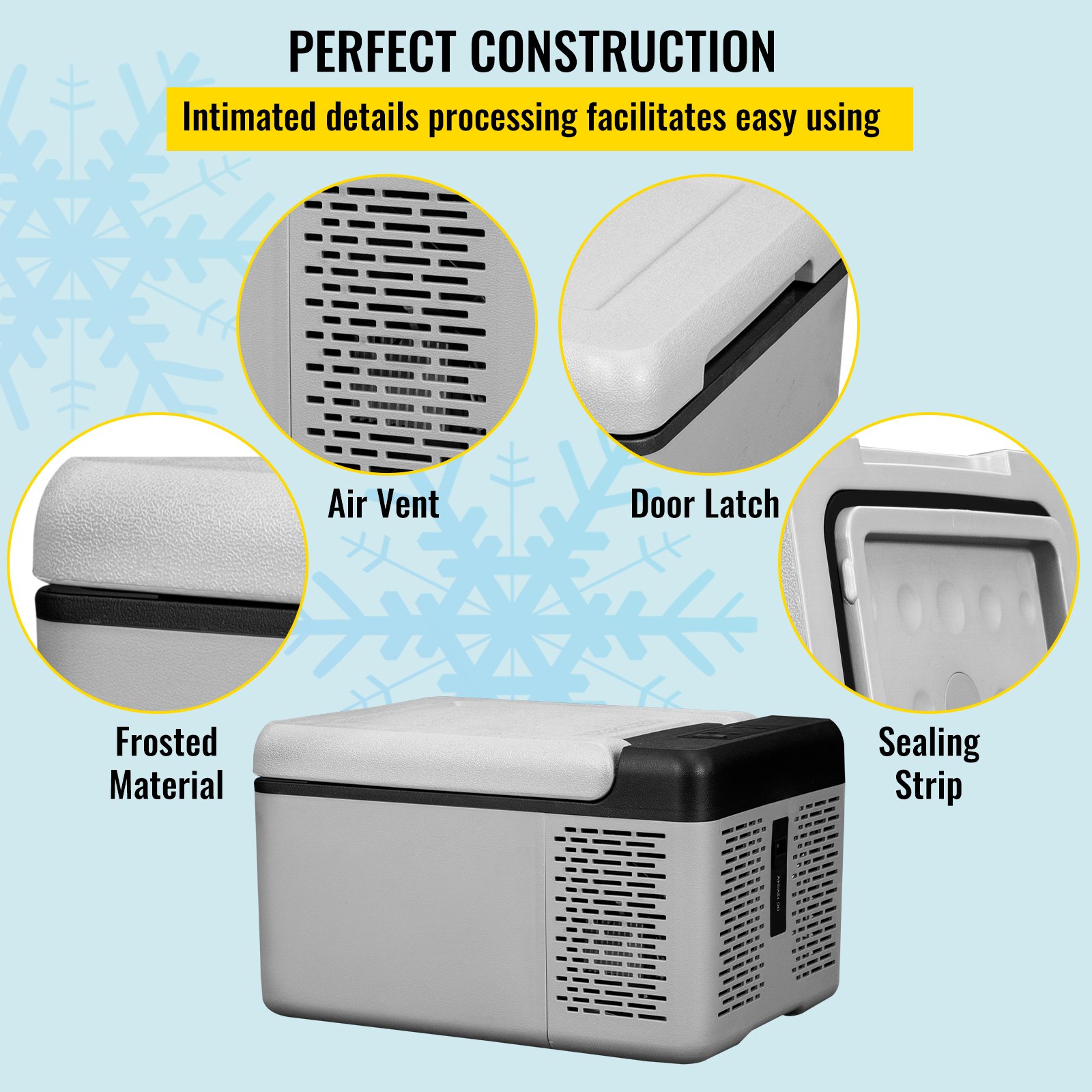 12 Volt Refrigerator 10 Qt, Portable Mini Freezer (-4℉~68℉) W/APP Control Car Compressor Fridge Cooler 12V/24V DC and 110-220V AC For Camping, Road Trip, Travel, Outdoor and Home 12 Volt Refrigerator 10 Qt, Portable Mini Freezer (-4℉~68℉) W/APP Control Car Compressor Fridge Cooler 12V/24V DC and 110-220V AC For Camping, Road Trip, Travel, Outdoor and Home