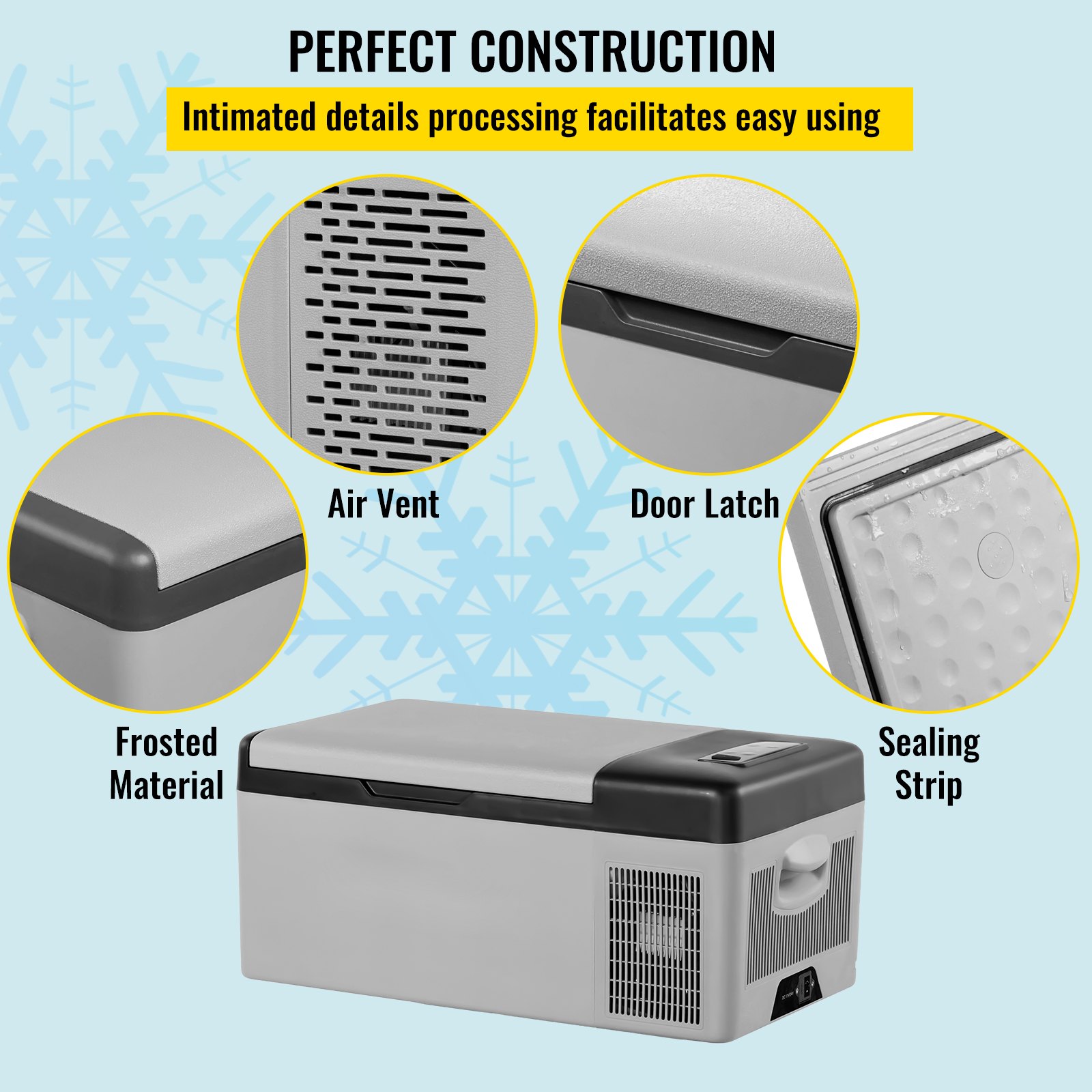12 Volt Refrigerator 16 Qt, Portable Mini Car Fridge w/ -4℉-68℉ Cooling Range & App Control 12/24V DC & 110-240V AC Electric Compressor Cooler for Truck Vehicle RV Boat Outdoor & Home Use, Grey 12 Volt Refrigerator 16 Qt, Portable Mini Car Fridge w/ -4℉-68℉ Cooling Range & App Control 12/24V DC & 110-240V AC Electric Compressor Cooler for Truck Vehicle RV Boat Outdoor & Home Use, Grey