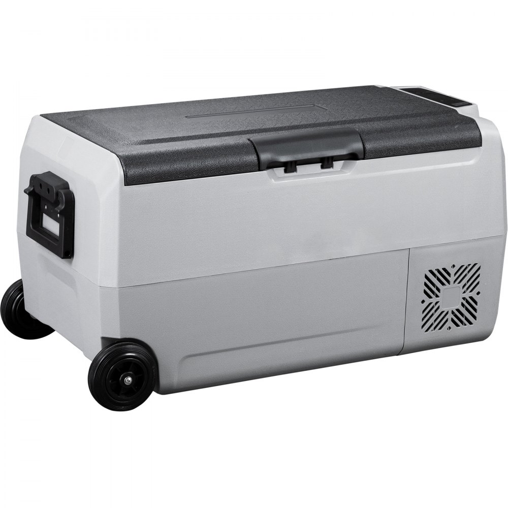VEVOR 12 Volt Refrigerator, 38 Qt Dual Zone Car Fridge Freezer w/App Control & Wheels 12/24V DC & 110-240V AC Electric Compressor Cooler for Truck Vehicle RV Boat Outdoor & Home Use