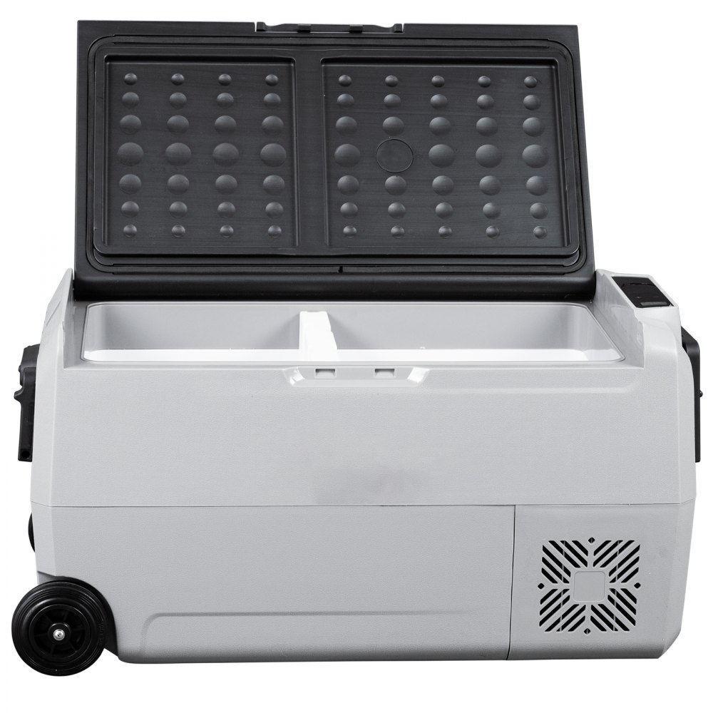 VEVOR 12 Volt Refrigerator, 38 Qt Dual Zone Car Fridge Freezer w/App Control & Wheels 12/24V DC & 110-240V AC Electric Compressor Cooler for Truck Vehicle RV Boat Outdoor & Home Use