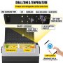 VEVOR 12 Volt Refrigerator, 63 Qt, Dual Zone Car Fridge Freezer w/ App Control & Wheels, 12/24V DC & 100-240V AC Electric Compressor Cooler for Car Truck Vehicle RV Boat Outdoor & Home Use
