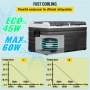 VEVOR 12 Volt Refrigerator 100 Quart, Dual Door Chest Refrigerator 12/24V DC & 110-240V AC Electric Compressor Cooler for Truck Vehicle RV Boat Outdoor & Home Use, -4℉-68℉ Black