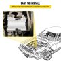 VEVOR CO 101290C (4L3Z19703AB) Compressor AC de ar condicionado universal para Ford Lincoln Mercury Thunderbird F150 93-07 4.2L 4.6L 5.4L 6.8L FS10 Conjunto de compressor A / C 58129 57129 58165 57165