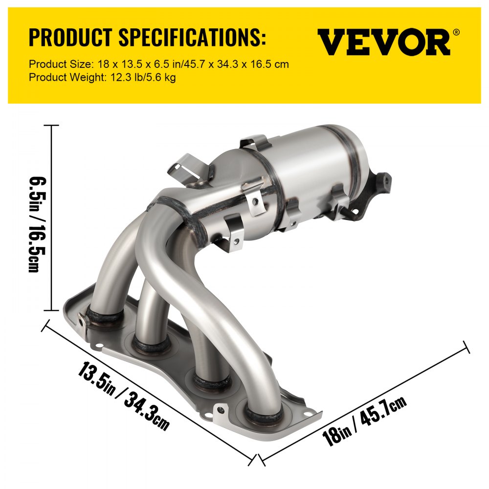 Exhaust Manifold Catalytic Converter Headers For Toyota Camry Solara 2002-2006 2.4L