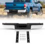 VEVOR rear step bumper for ford f250/f350 with mounting hardware, showcased with blue pickup truck.