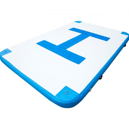 Vevor Inflatable Dock Platform Inflatable Dock 10'x6.5'x6" Floating Dock W/ Pump