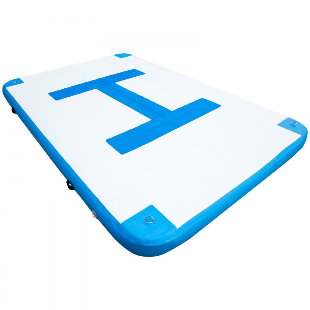 Vevor Inflatable Dock Platform Inflatable Dock 10'x6.5'x6" Floating Dock W/ Pump