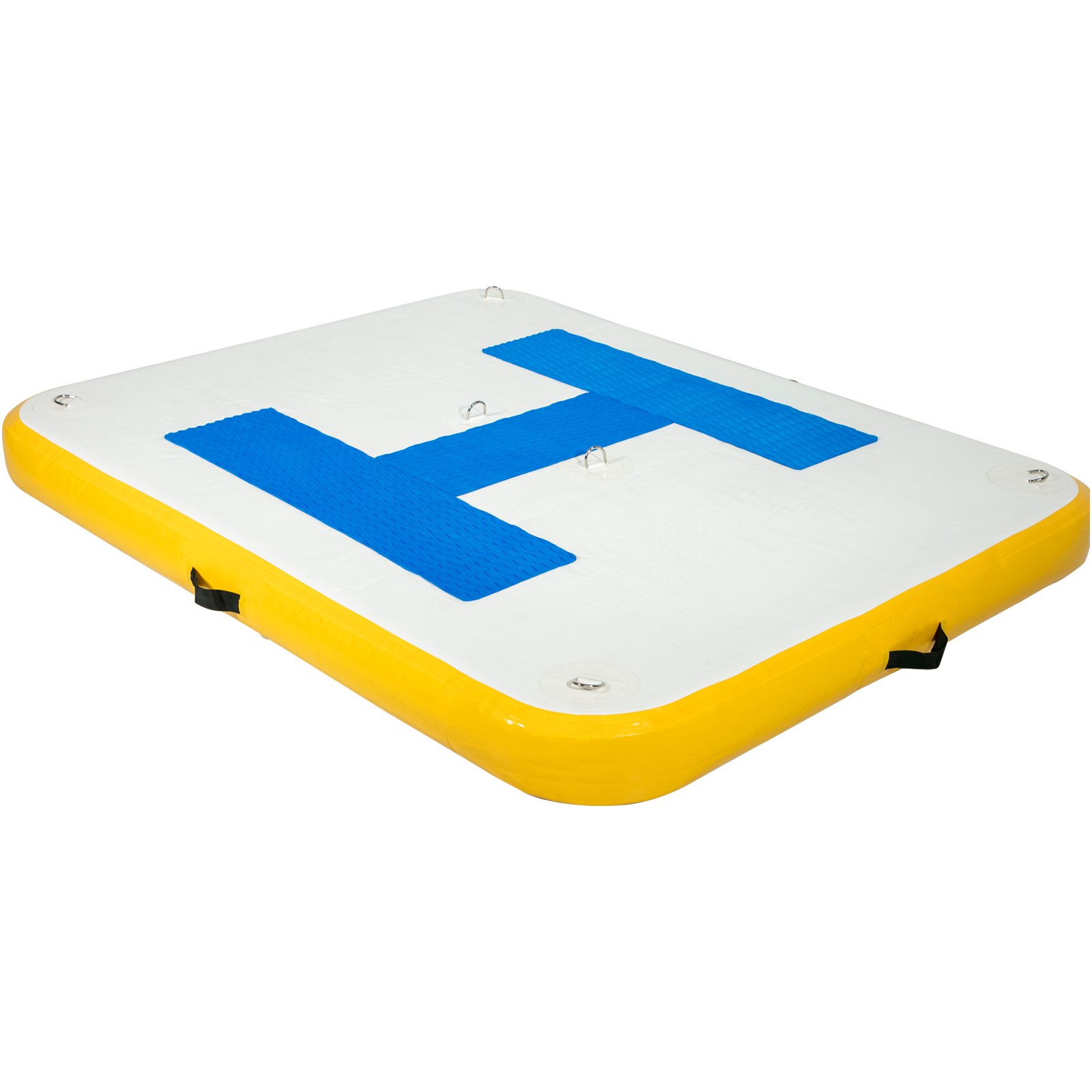 Vevor Inflatable Dock Platform Inflatable Dock 8'x5'x6" Floating Dock W/ Pump