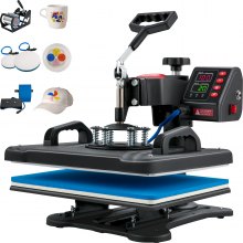 Dropship VEVOR Hat Heat Press, 4-in-1 Cap Heat Press Machine, 6x3inches  Clamshell Sublimation Transfer, LCD Digital Timer Temperature Control With  4pcs Curved Heating Elements (6x3/6.7x2.7/6.7x2.7/8.1x3.5) to Sell Online  at a Lower Price