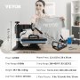 VEVOR Heat Press, 5 in 1 Heat Press Machine 30.48 x 38.1 cm, Clamshell Sublimation Transfer Printer Fast Heat-up, Digital Precise Temperature Control, Vinyl Heat Press for T-Shirt Plate Mug Cup, 1250W